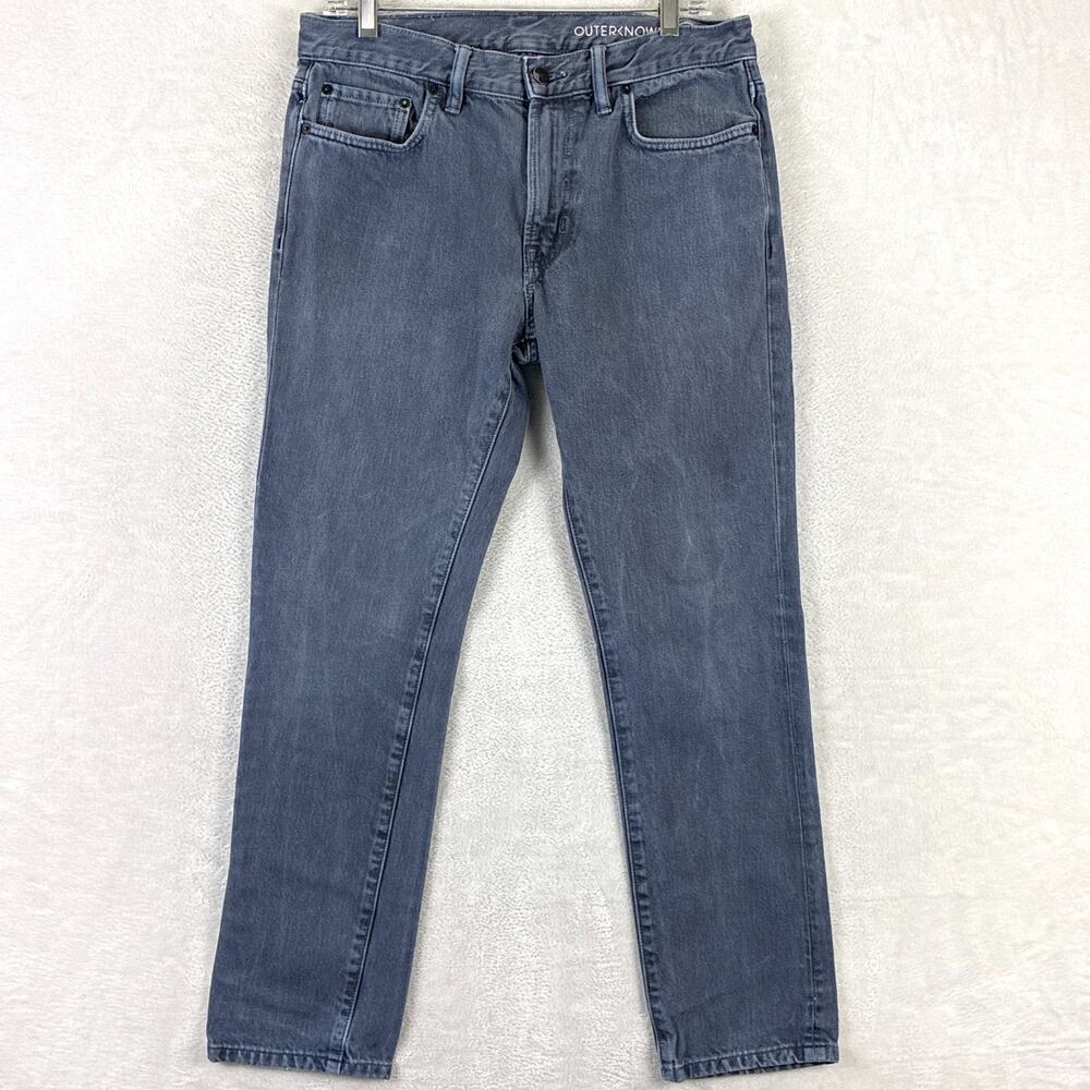 Outerknown Jeans Men 31x30 (32x30) Blue Gray SEA Drifter Tapered Organic Cotton